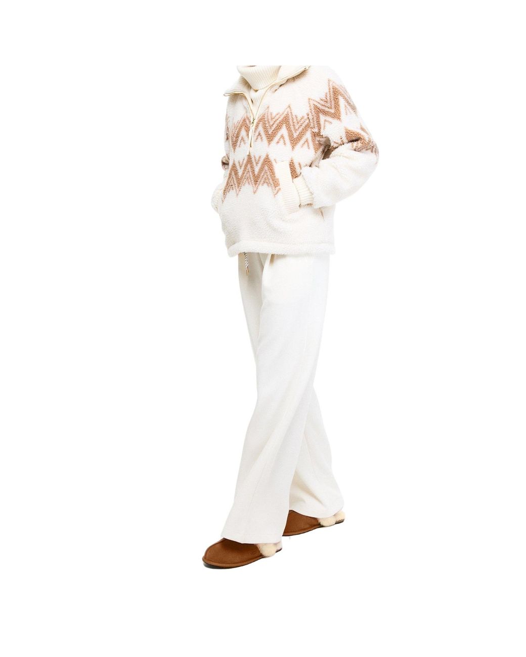 Ugg White Stylish, Simple And Warm Slippers