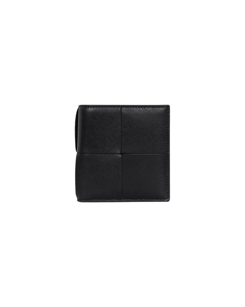 Bottega Veneta Black Double-Fold Wallet for men