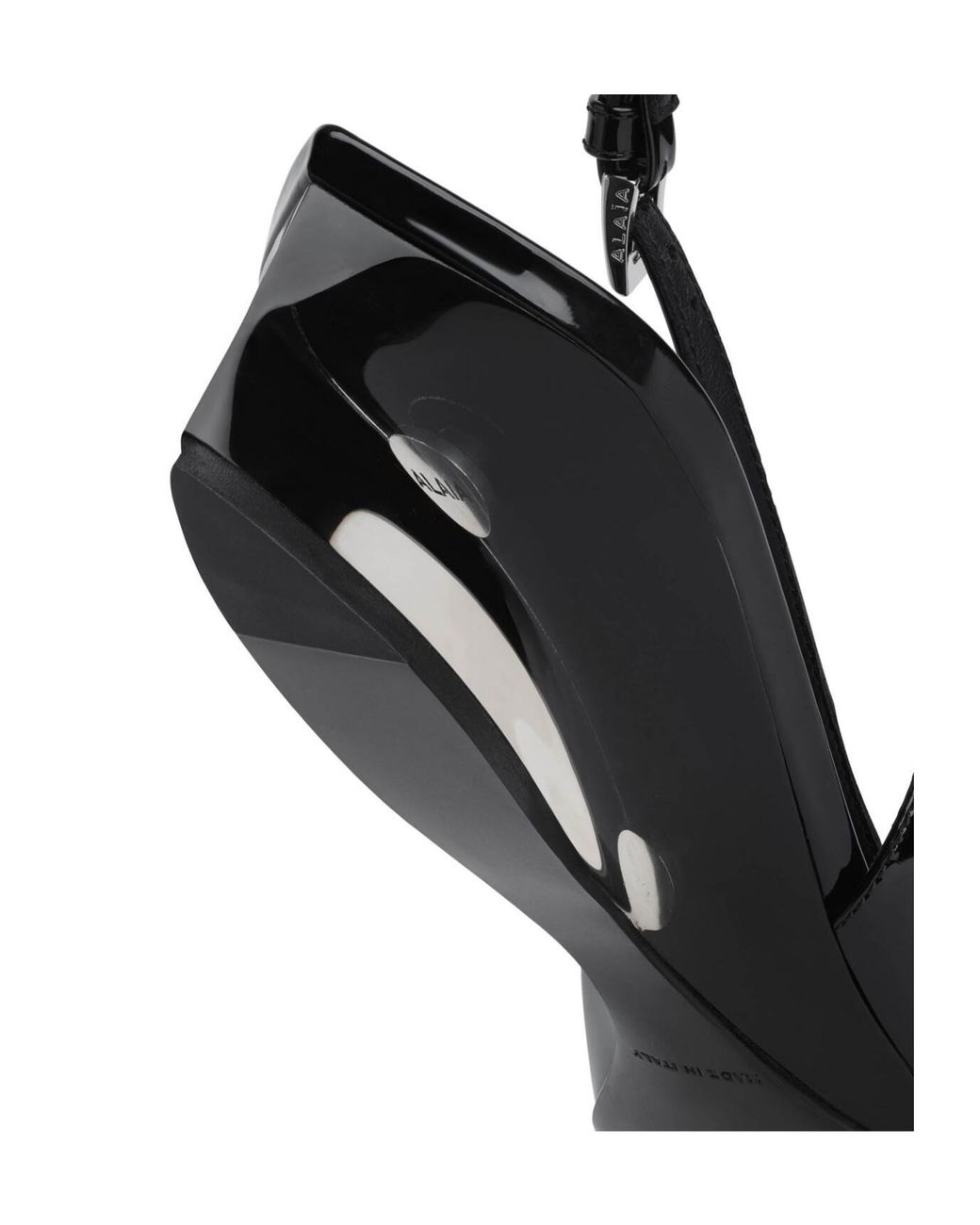 Alaïa Brown Invisible Wedge Slingbacks