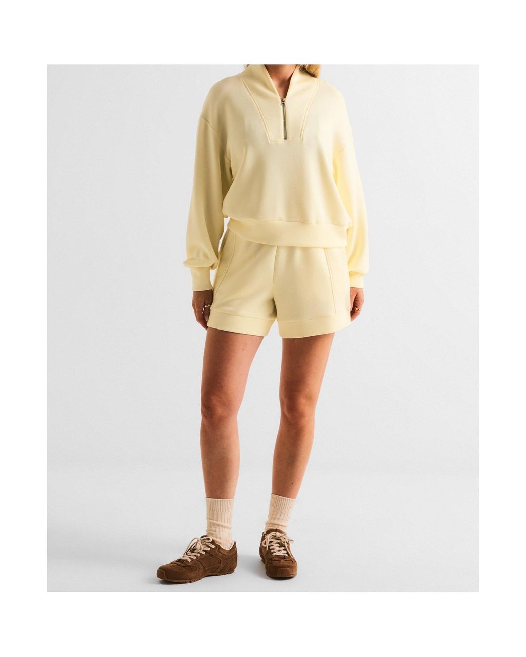 Varley Natural Half-Zip Sweatshirt