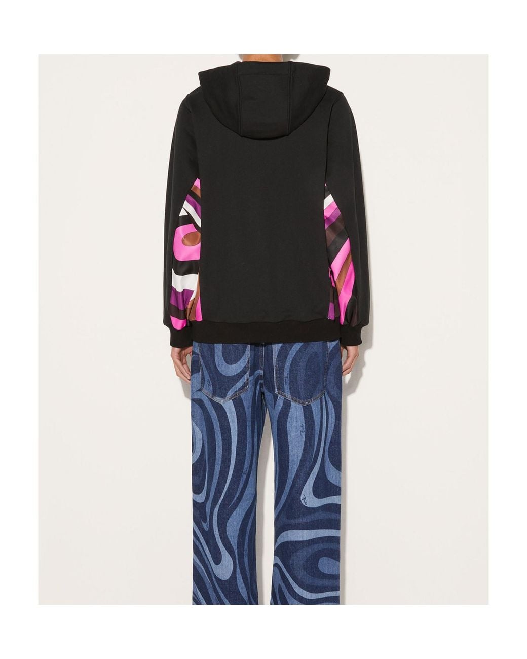 Emilio Pucci Black Iride-Print Hoodie