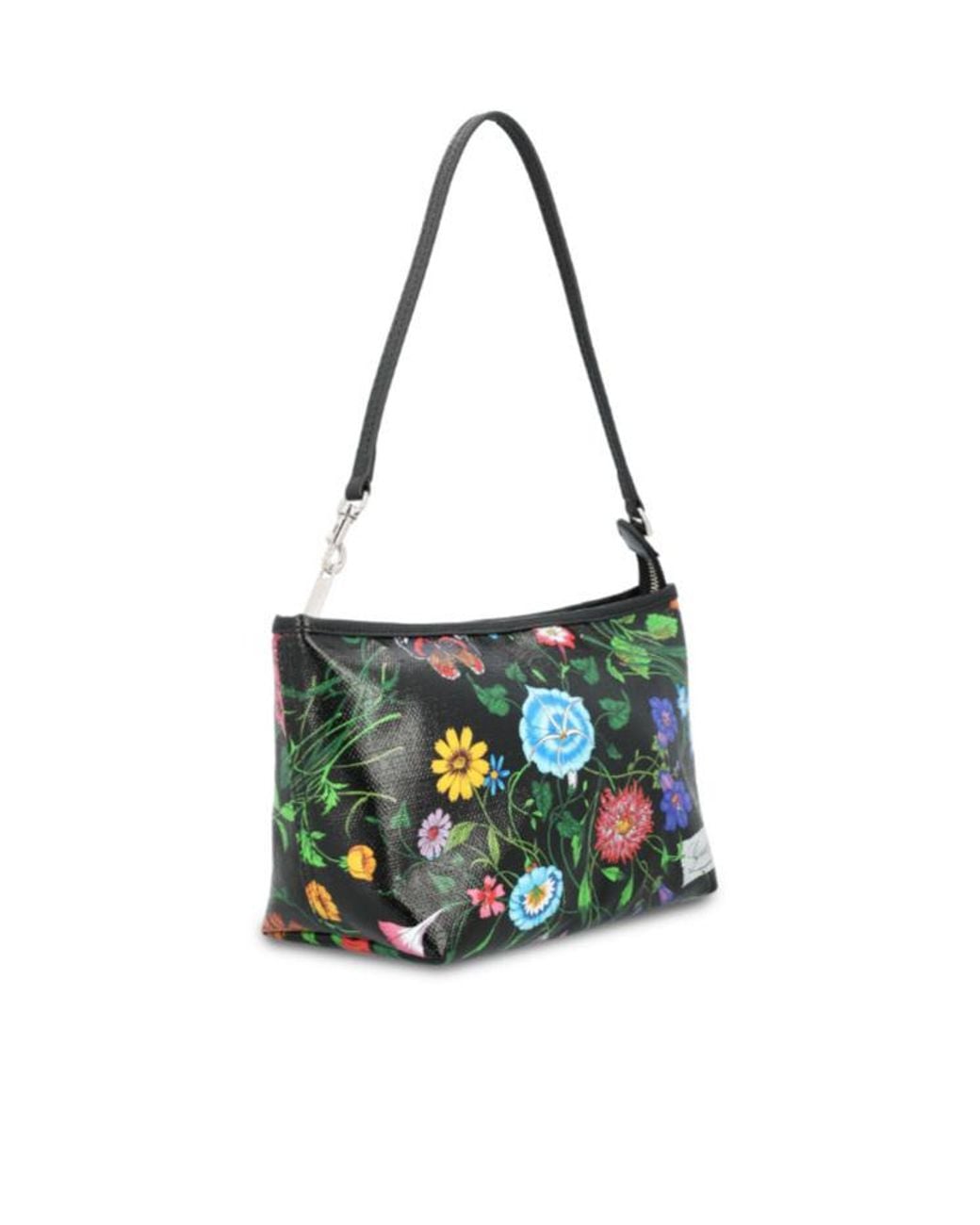 Gucci White Small Lady Lunetta Flora-Print Tote Bag