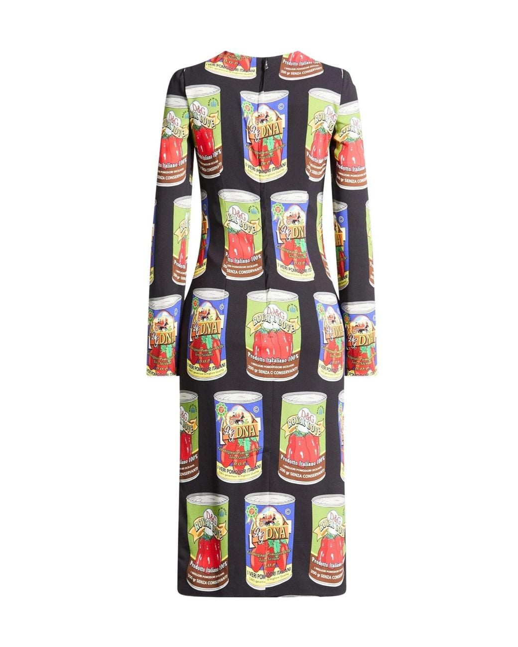 Dolce & Gabbana White Fitted Colorful Dress