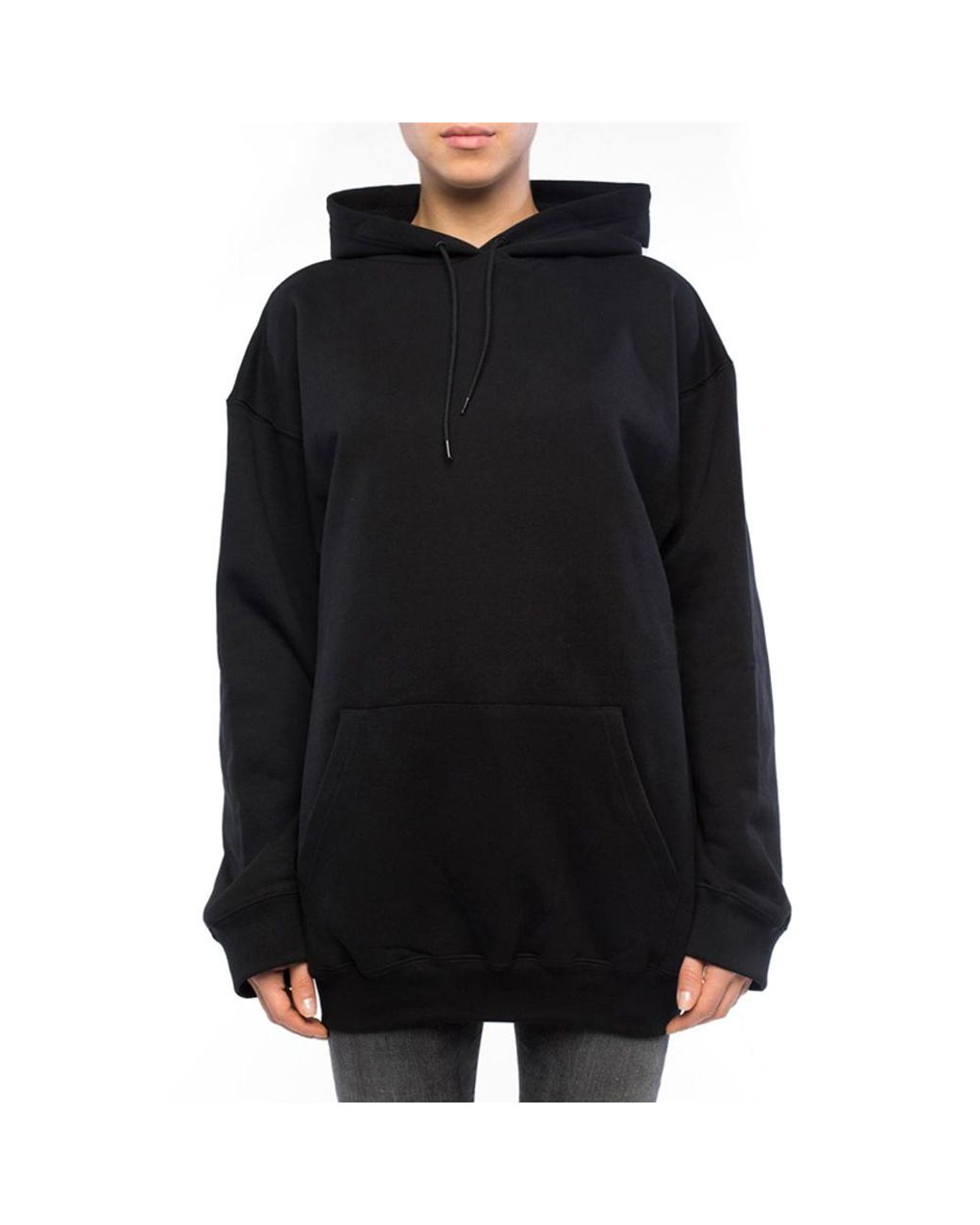 Balenciaga Black Oversized Logo Hoodie
