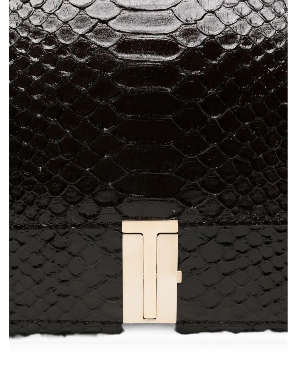 Tom Ford Black Chain-Link Shoulder Bag