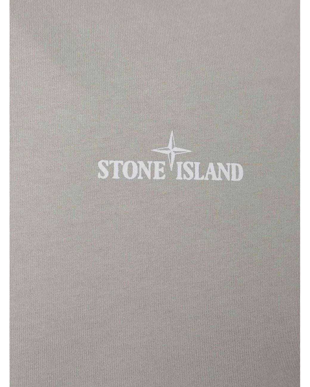 Stone Island Multicolor Logo Printed Crewneck T-Shirt for men