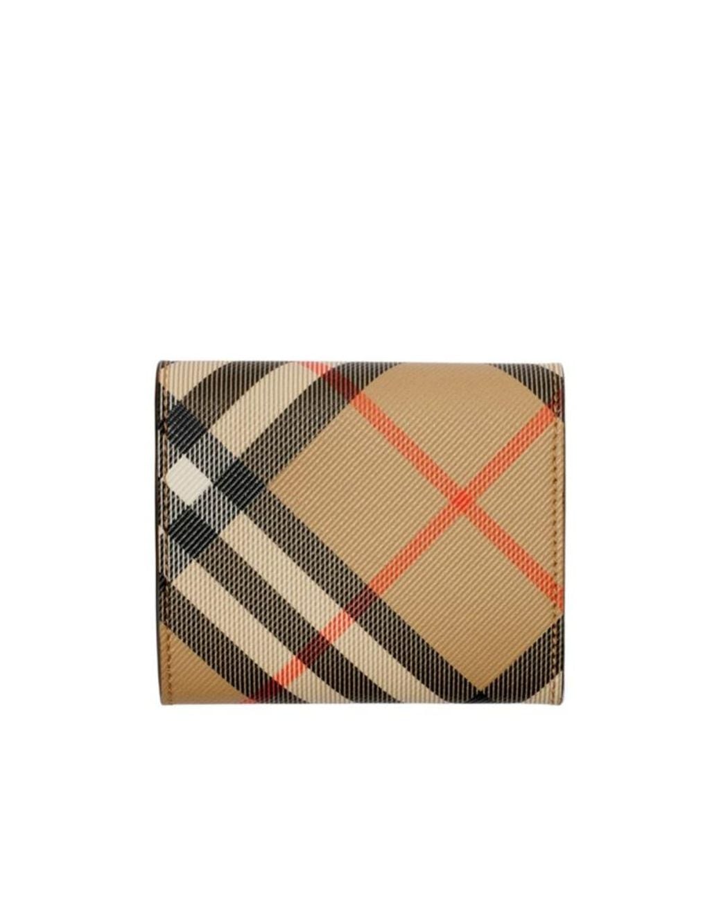 Burberry Multicolor Vintage Checked Foldover Top Wallet