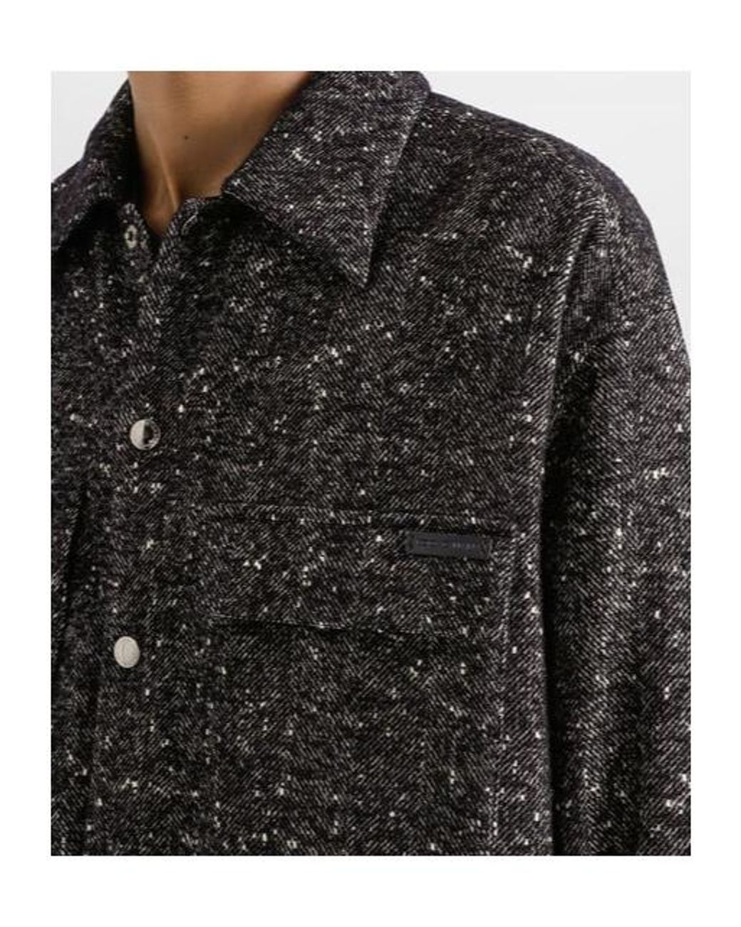 Dolce & Gabbana Black Virgin Wool-Blend Shirt for men