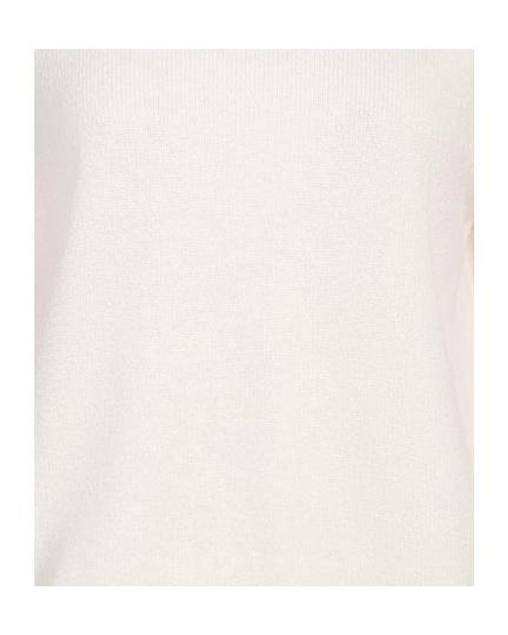 Max Mara White Minimal Solid Cashmere Sweater