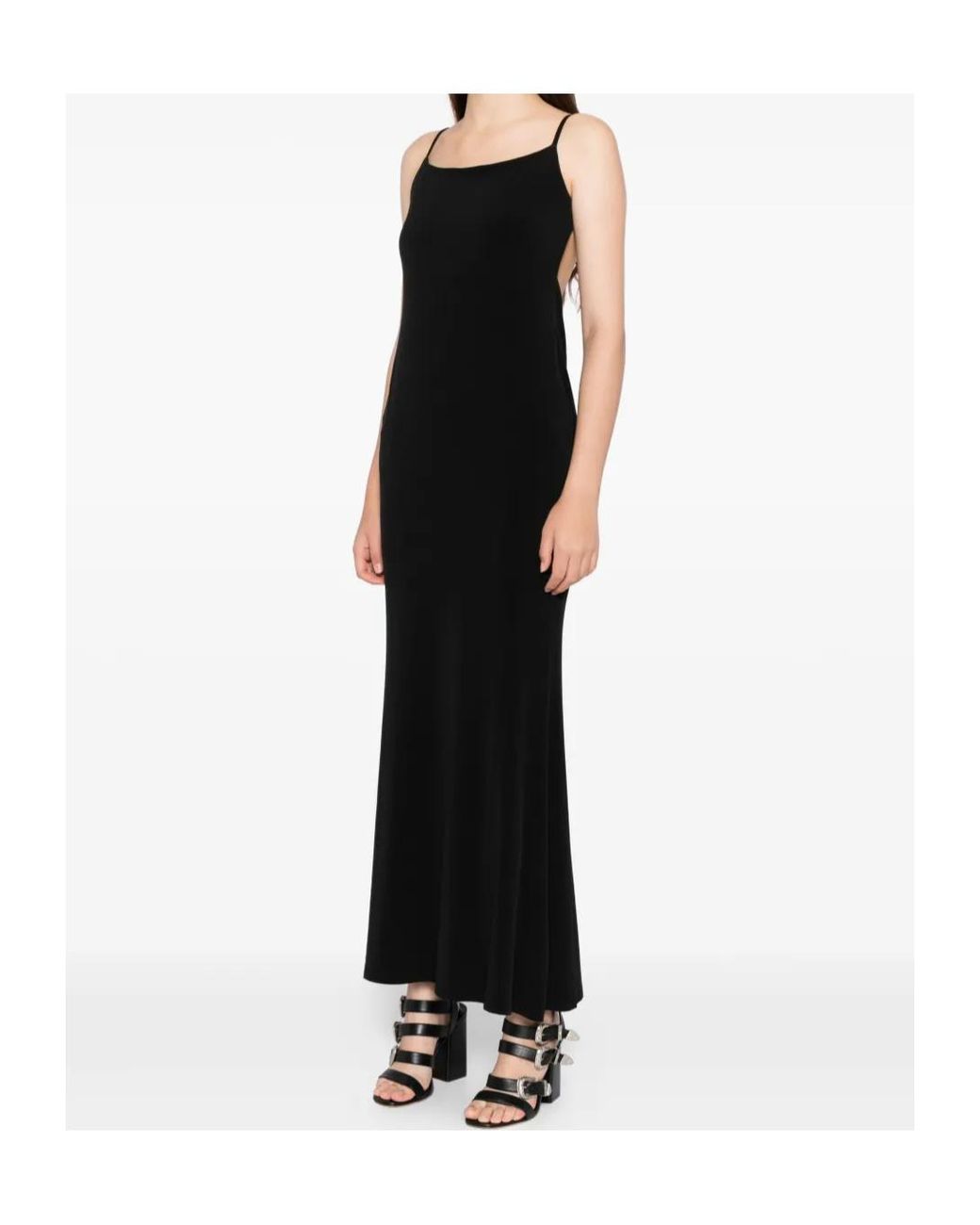 Reformation Black Averil Dress