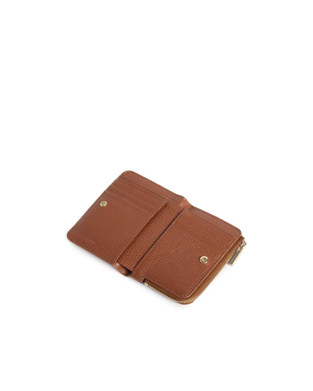 Coccinelle Brown Logo Lettering Zipped Wallet
