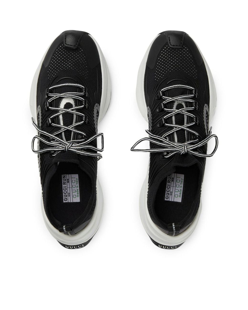 Gucci Black Gg Run Low-Top Sneakers for men