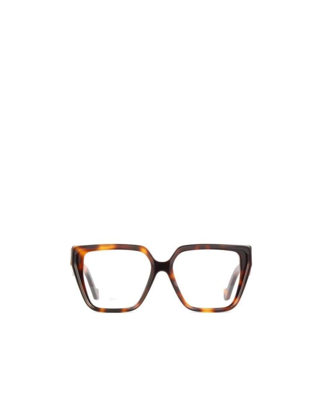 Loewe White Square Frame Glasses for men