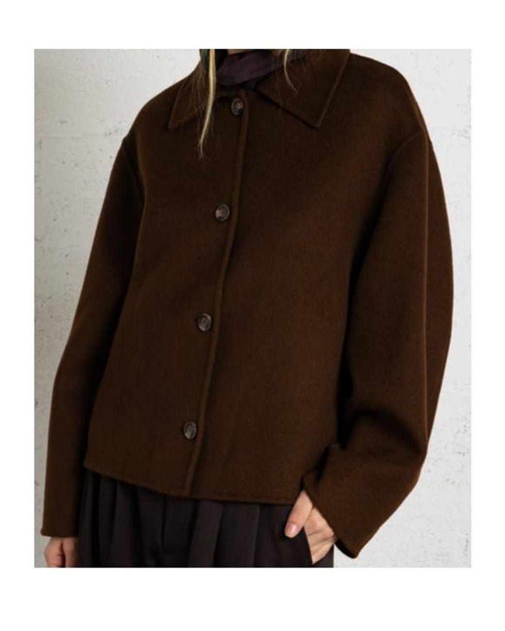 Soeur Brown Long-Sleeve Casual Jacket