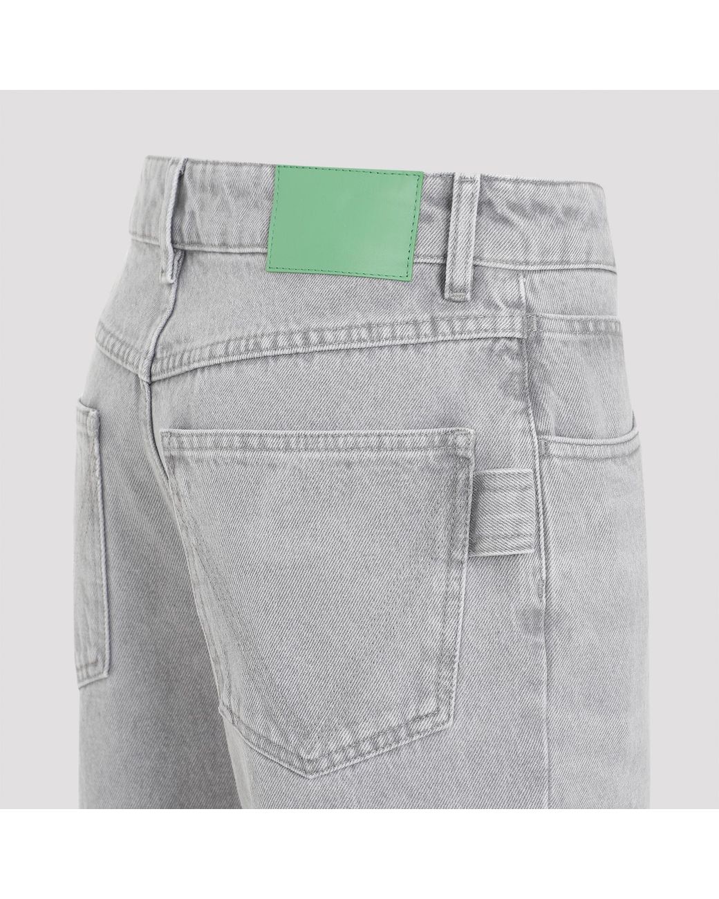 Bottega Veneta Gray Washed Flared Leg Jeans
