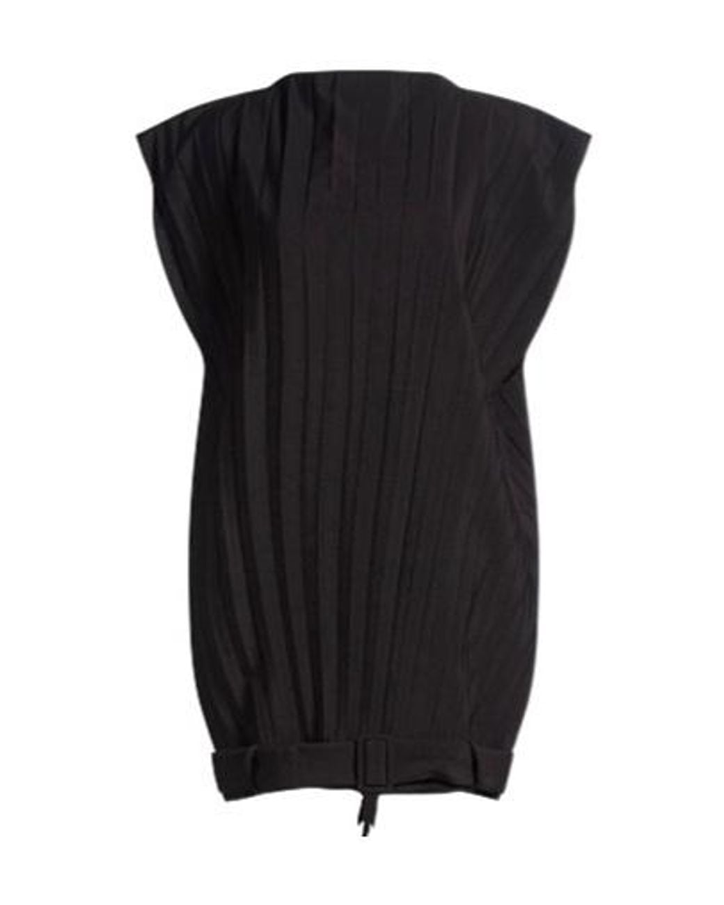 MM6 by Maison Margiela Black Pleated Dress