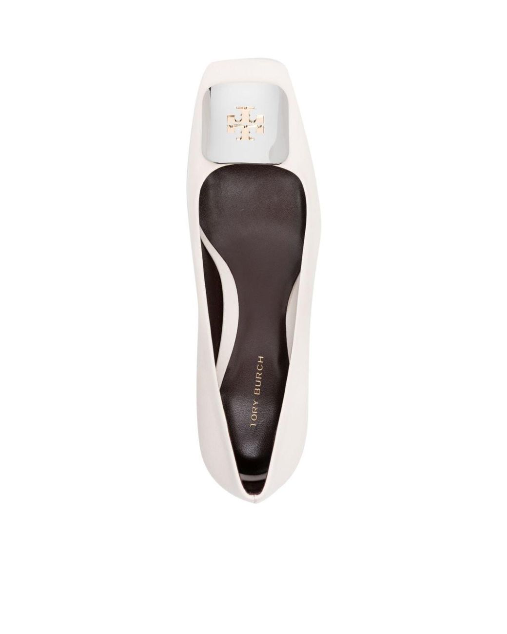 Tory Burch Natural Georgia 35Mm Leather Pumps