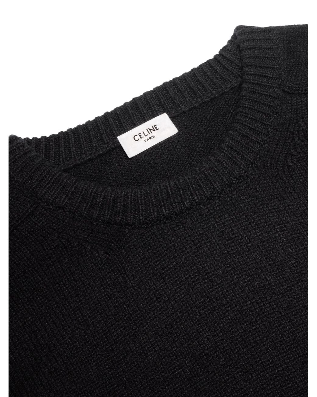 Céline Black Crew Neck Sweater for men