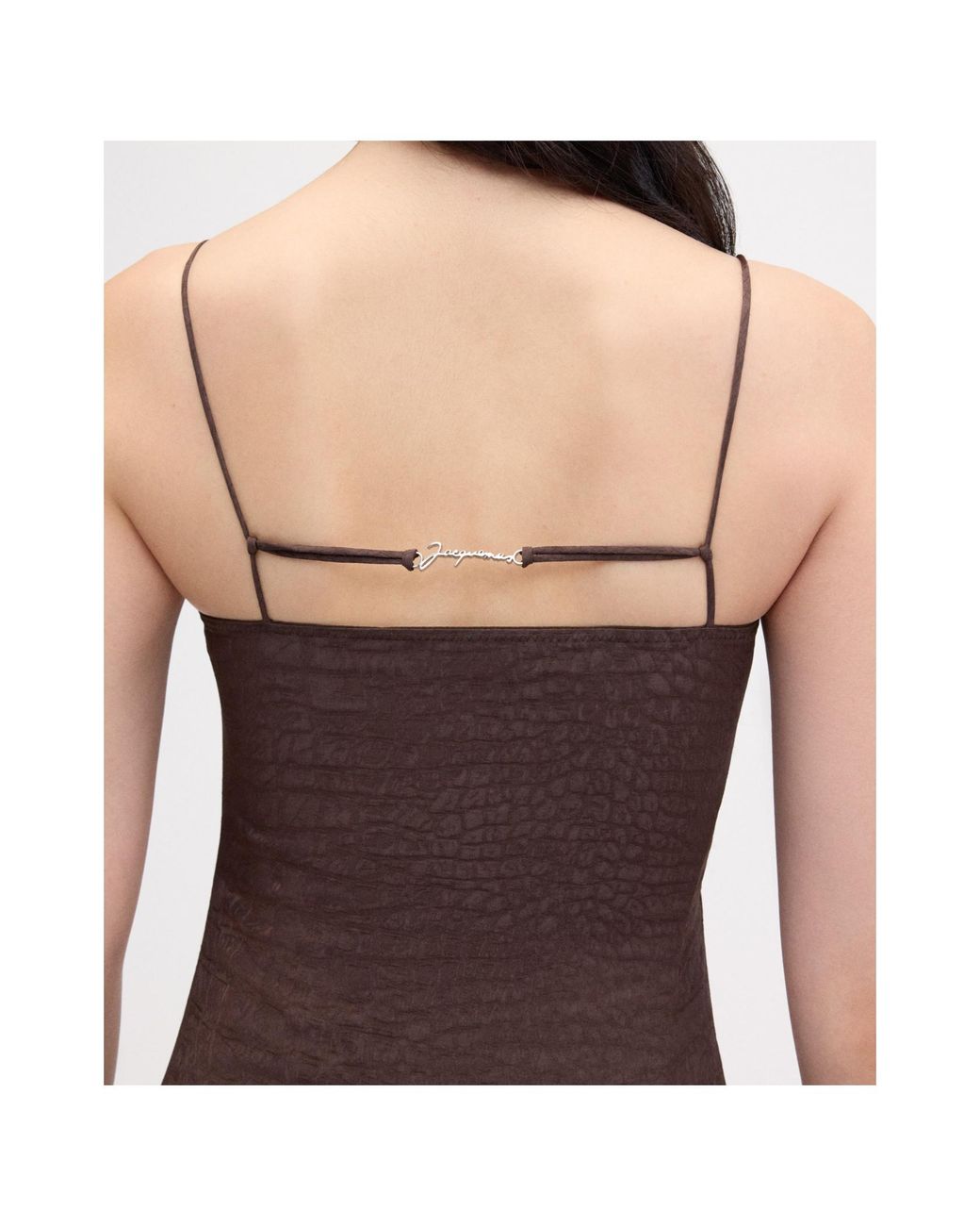 Jacquemus Brown The Notte Dress
