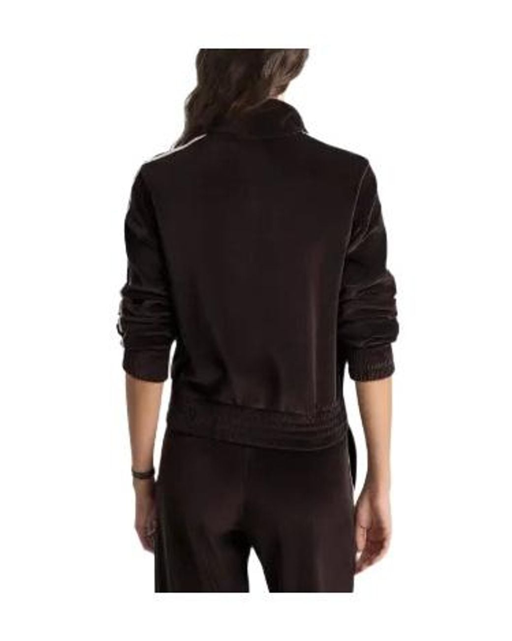 Sporty & Rich Black Striped Zip-Up Track Jacket