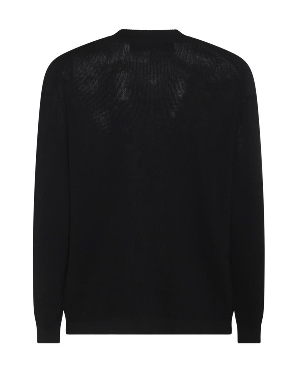 Comme des Garçons Black Comme Des Garçons Homme Logo Embroidered Oversized Jumper for men