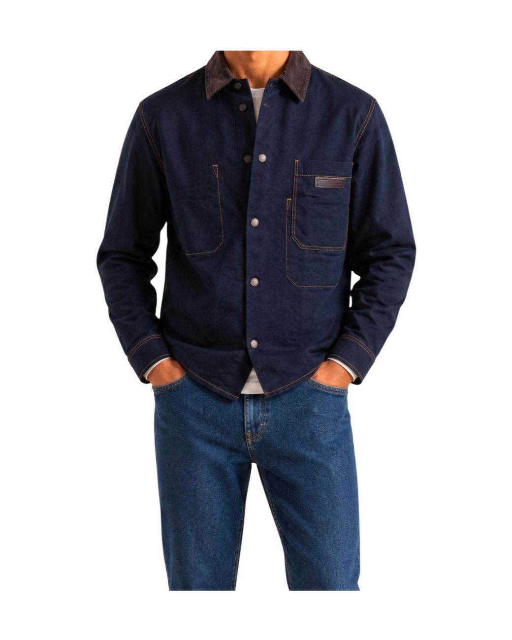ARMANI EXCHANGE Blue Long-Sleeved Shirt for men