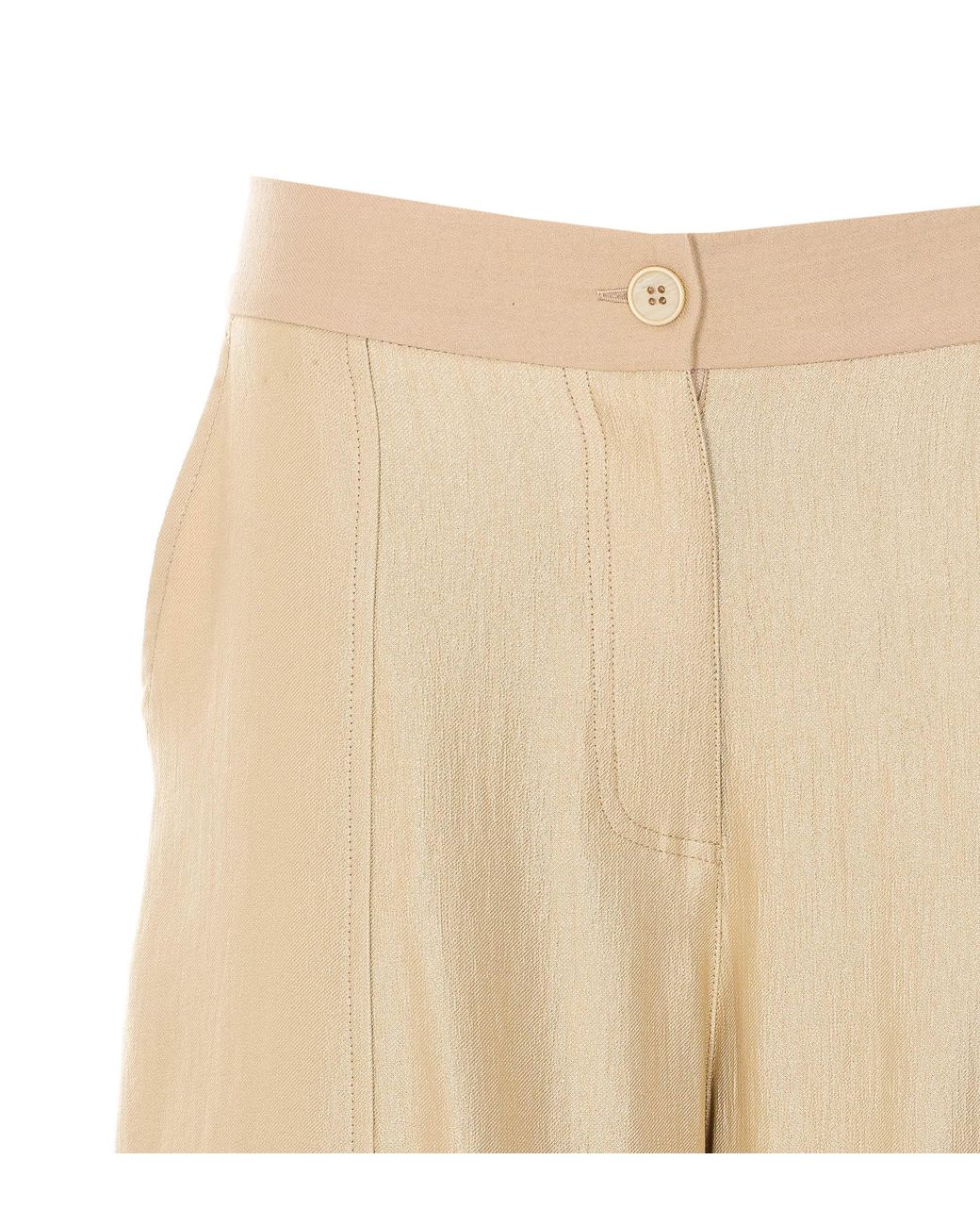 Twinset Natural Cargo Cuffed Pants