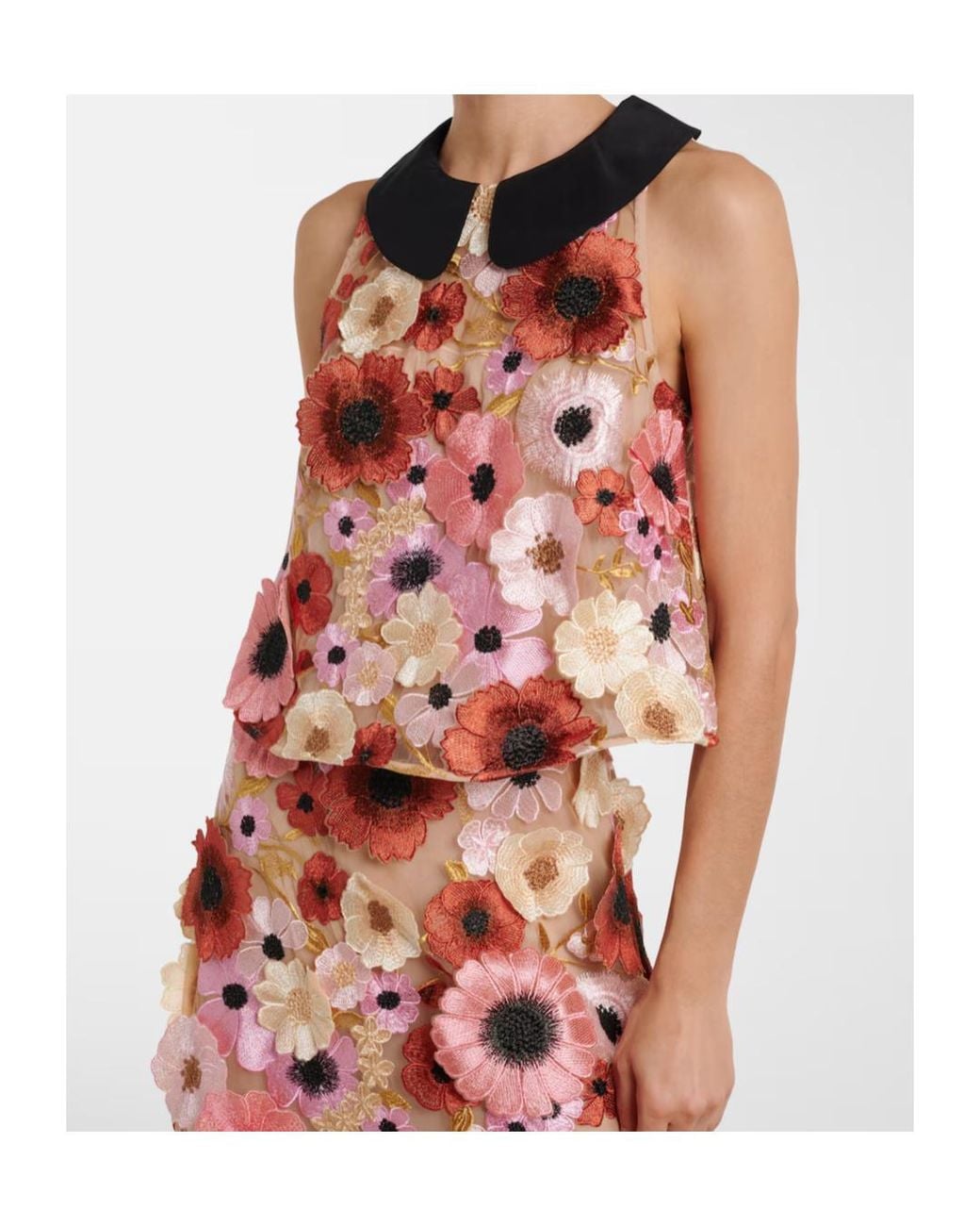 Dorothee Schumacher Multicolor Blooming Meadow Silk-Trimmed Top