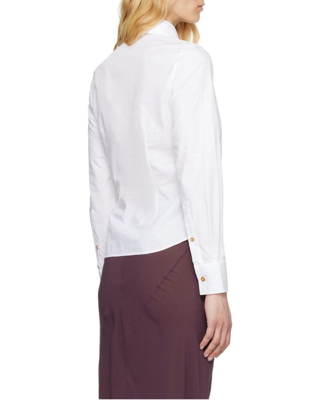 Vivienne Westwood White Orb Embroidered Shirt