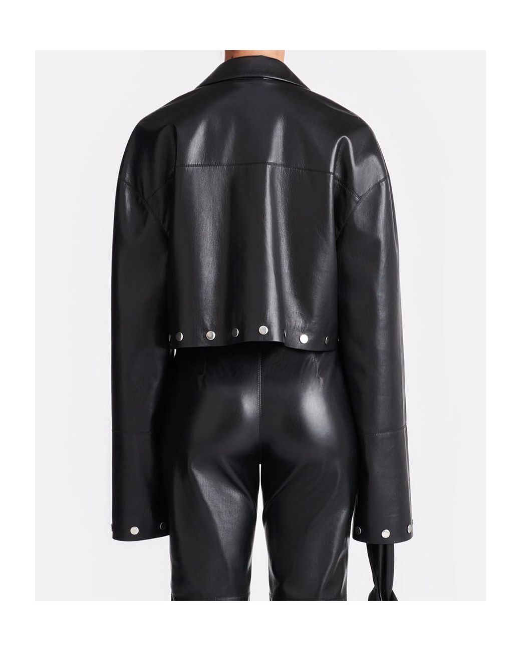 Nanushka Black Kassie Studded Shirt