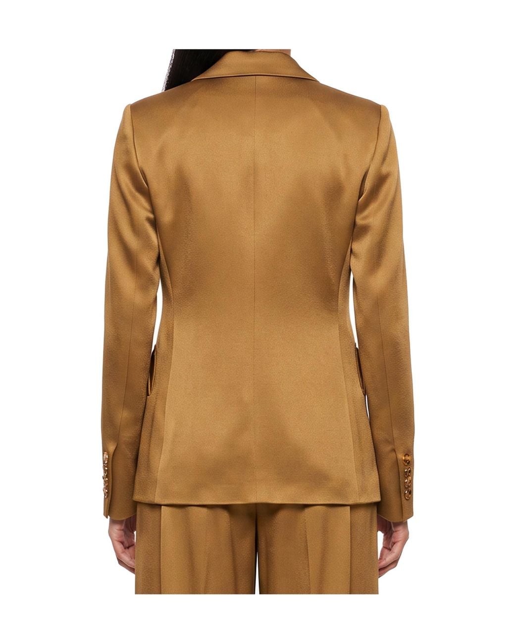 Blazé Milano Brown Blazé Milano Double-Breasted Tailored Blazer