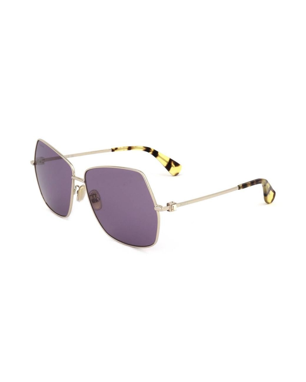 Max Mara Purple Abstract Frame Sunglasses