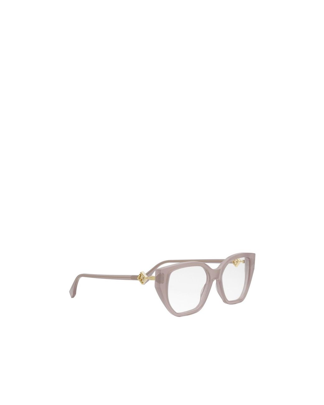 Fendi White Eyewear Geometric-Frame Glasses