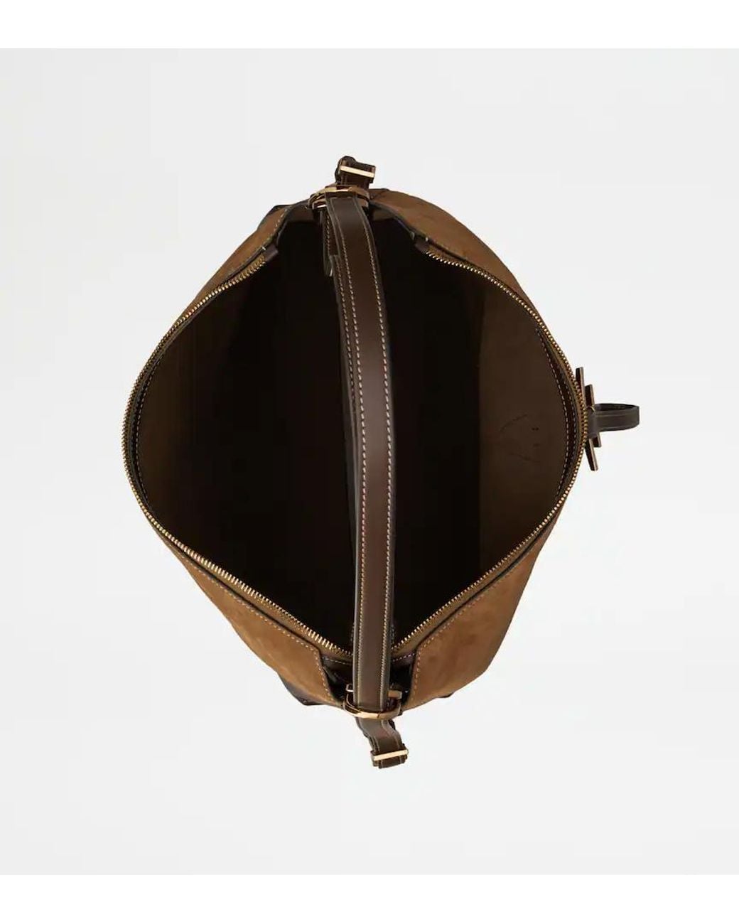 Tod's Brown T Timeless Shoulder Bag
