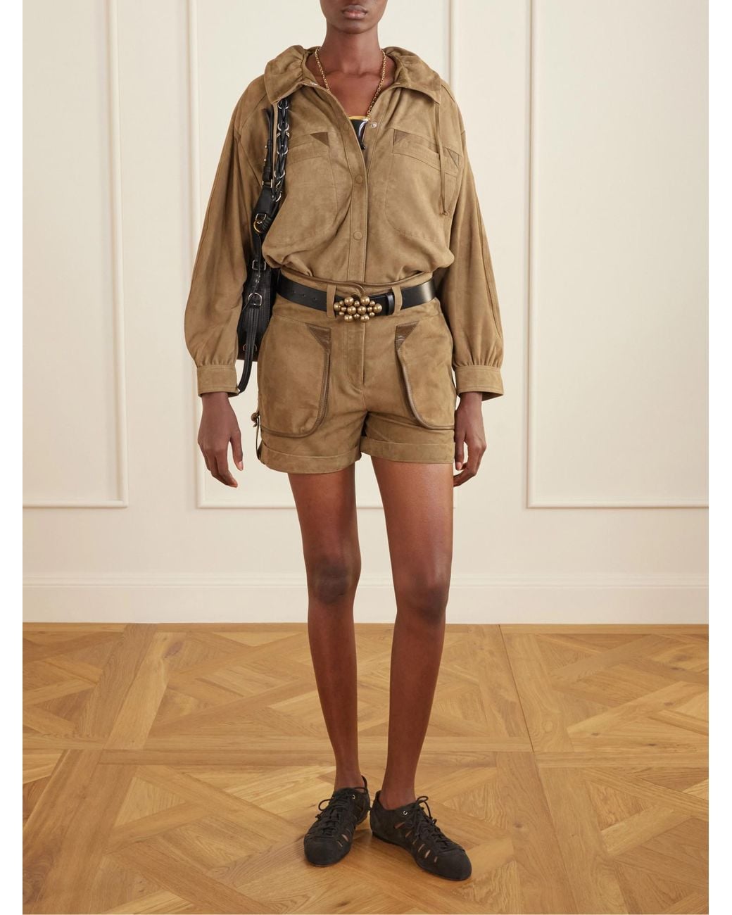 Isabel Marant Natural Maldia Suede Shirt