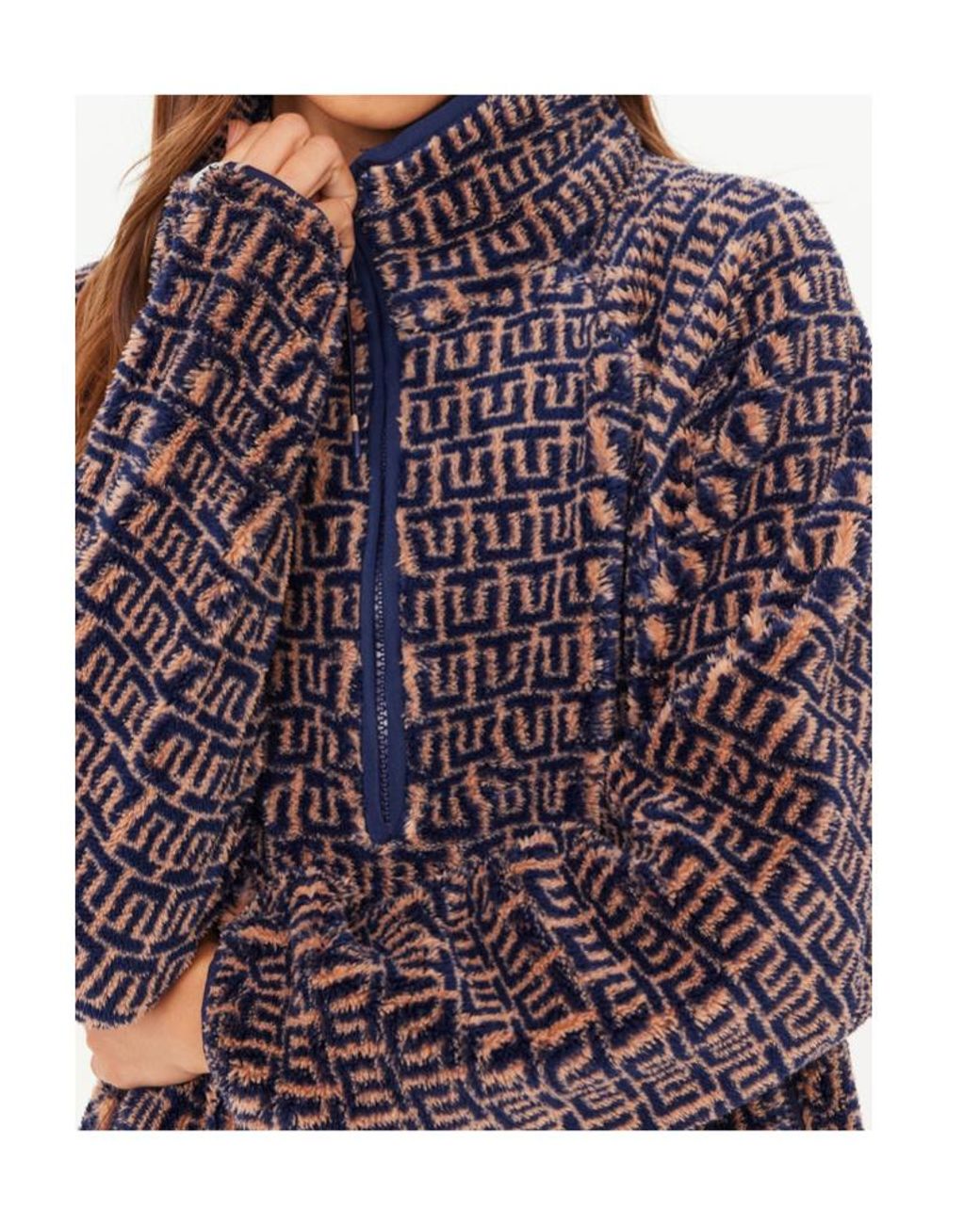 The Upside Brown Castilla Harlow Monogram Sweatshirt