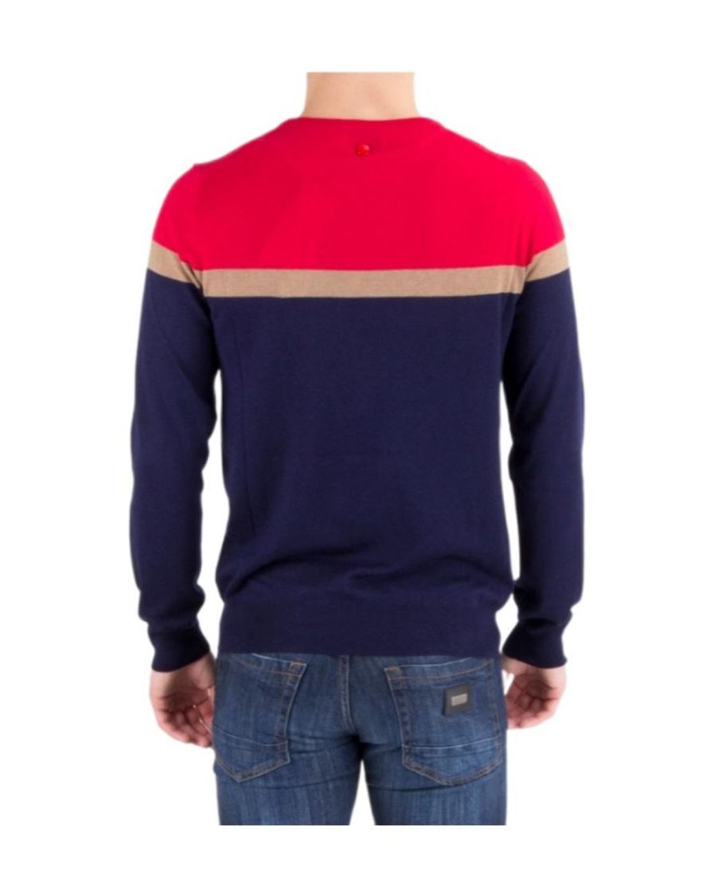 Iceberg Blue Round-Neck Pullover for men