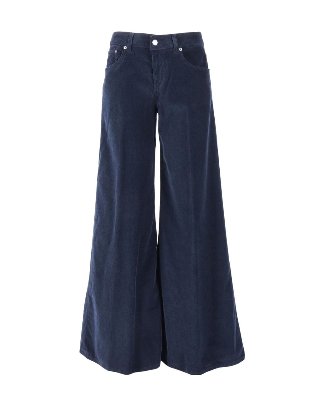 Dondup Blue Marlen Corduroy Wide-Leg Jeans
