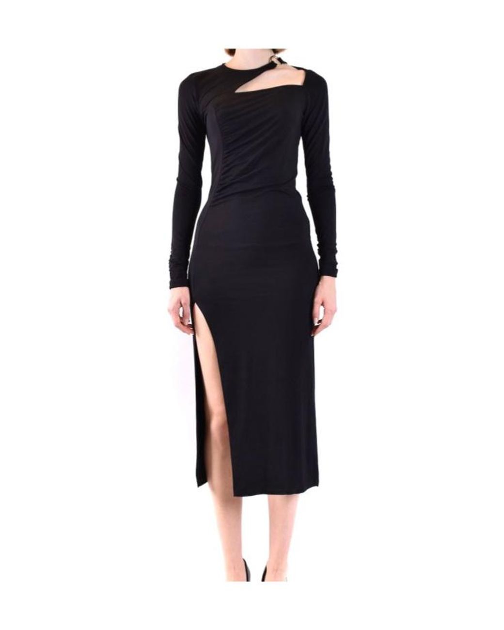 Dondup Black Long Sleeve Dress