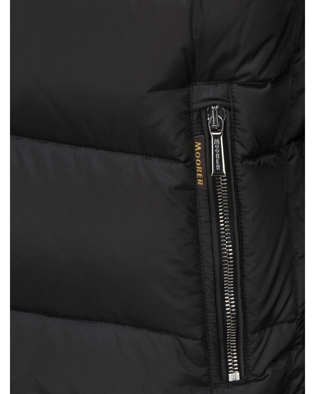 Moorer Black Brett-Sh Quilted Jacket for men