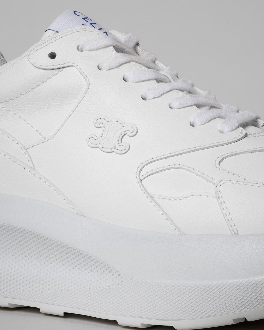 Céline White Rock Wedge Sneakers