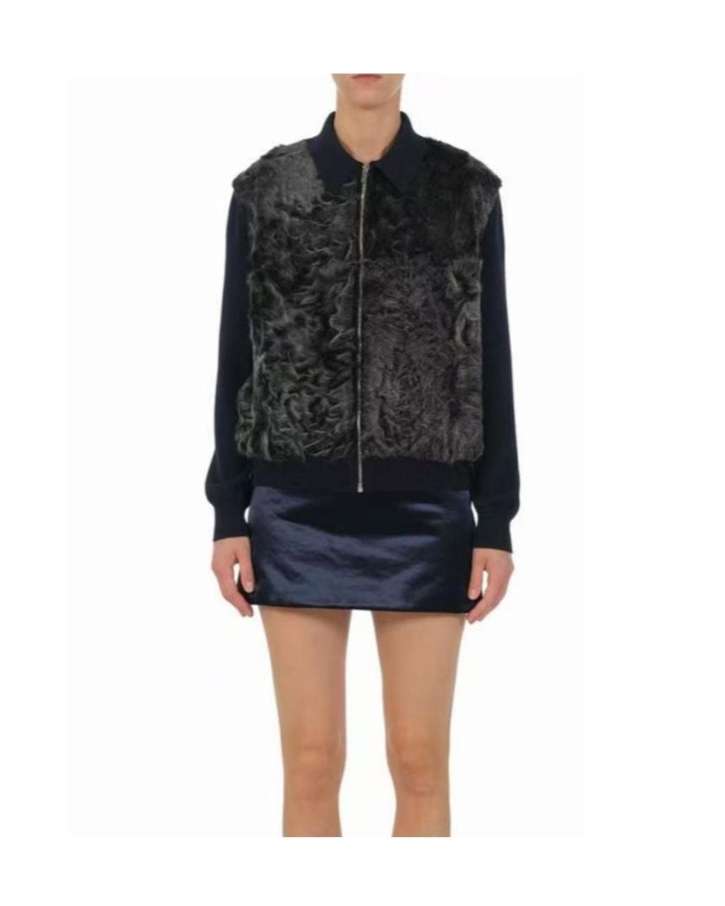 Miu Miu Black Paneled Sweater