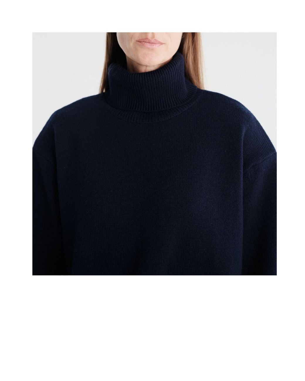 Frankie Shop Blue Turtleneck Sweater