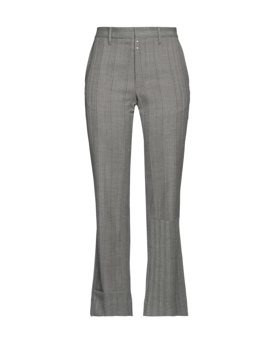 MM6 by Maison Margiela Gray Stretch Twill Trousers