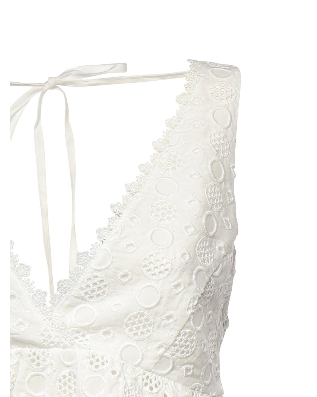 Pinko White Kiersten V-Neck Top