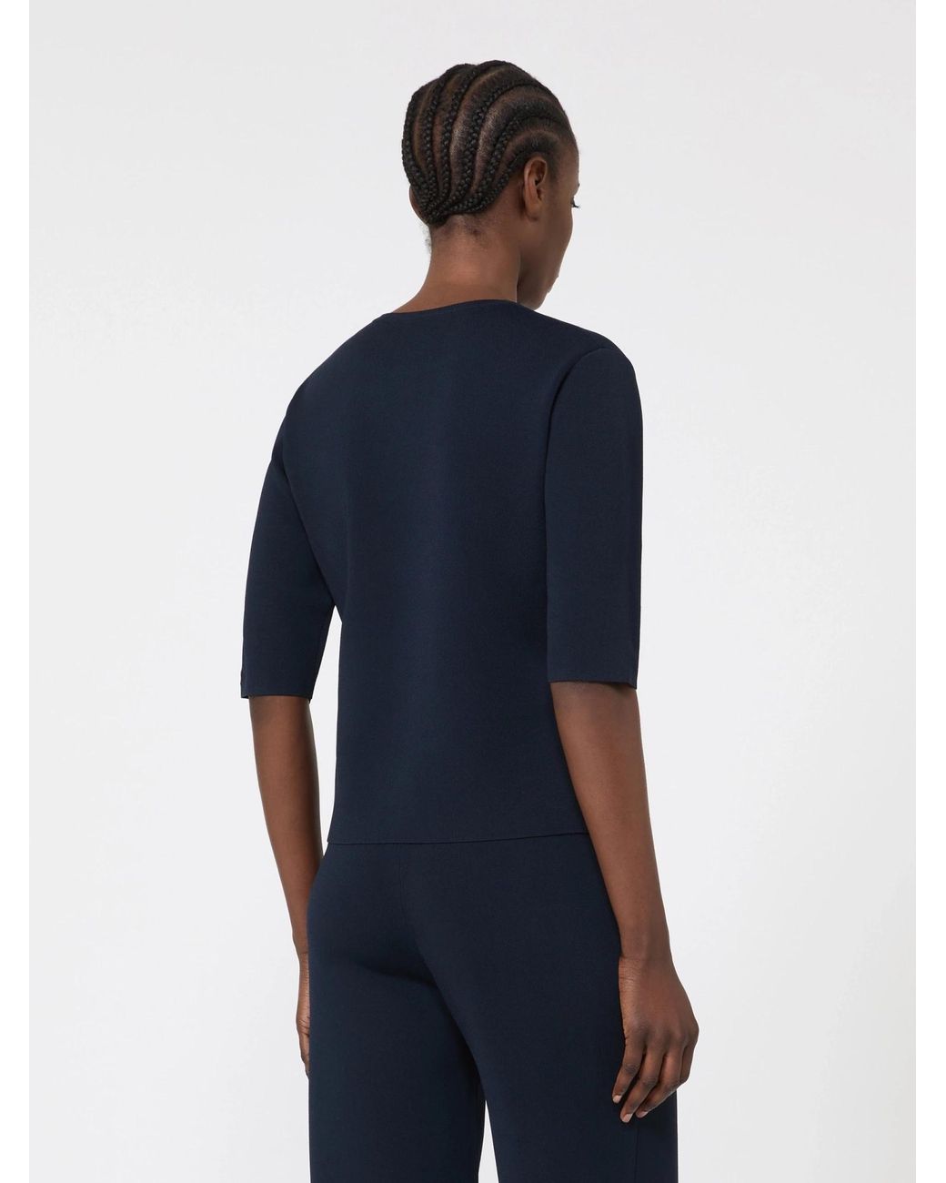 Max Mara Black Crew Neck Sweatshirt