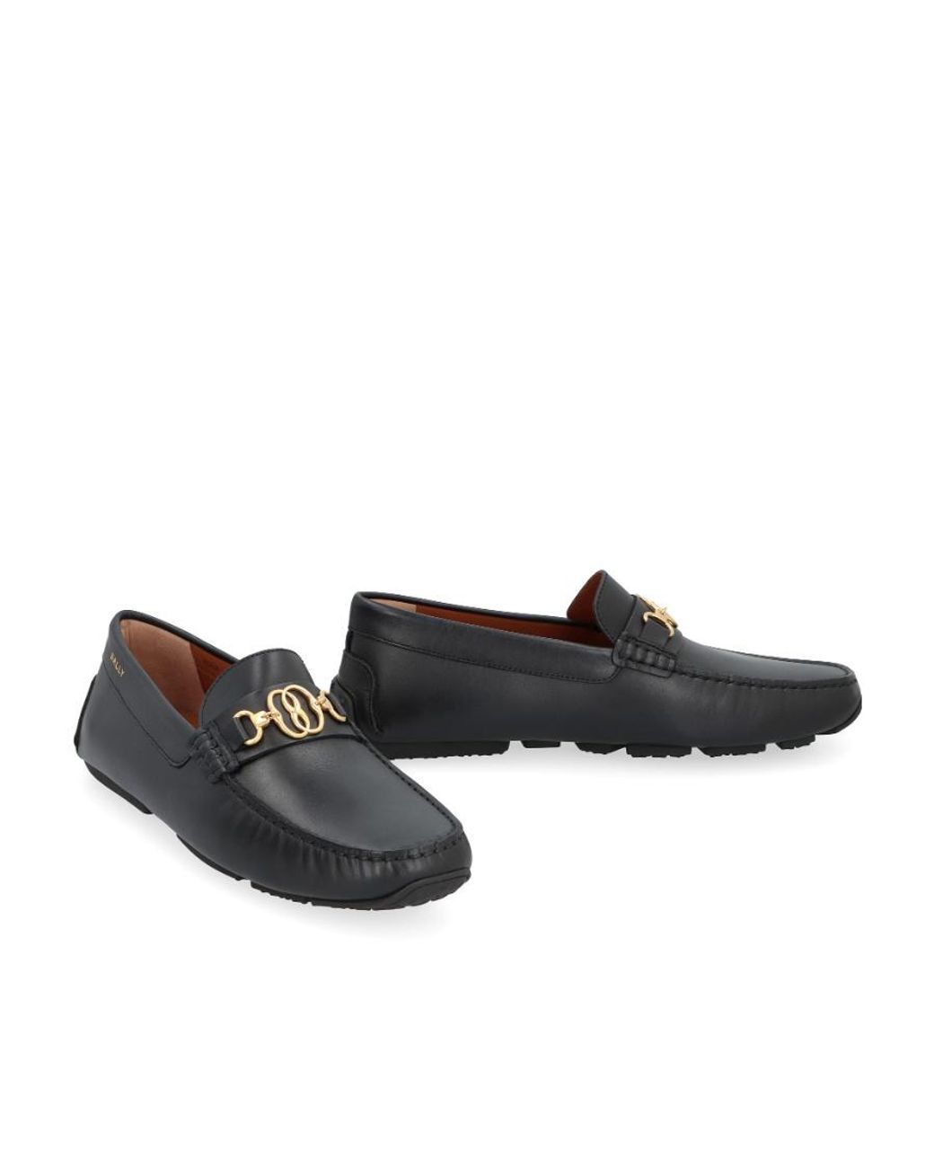 Bally Gray Logo Loafers for men