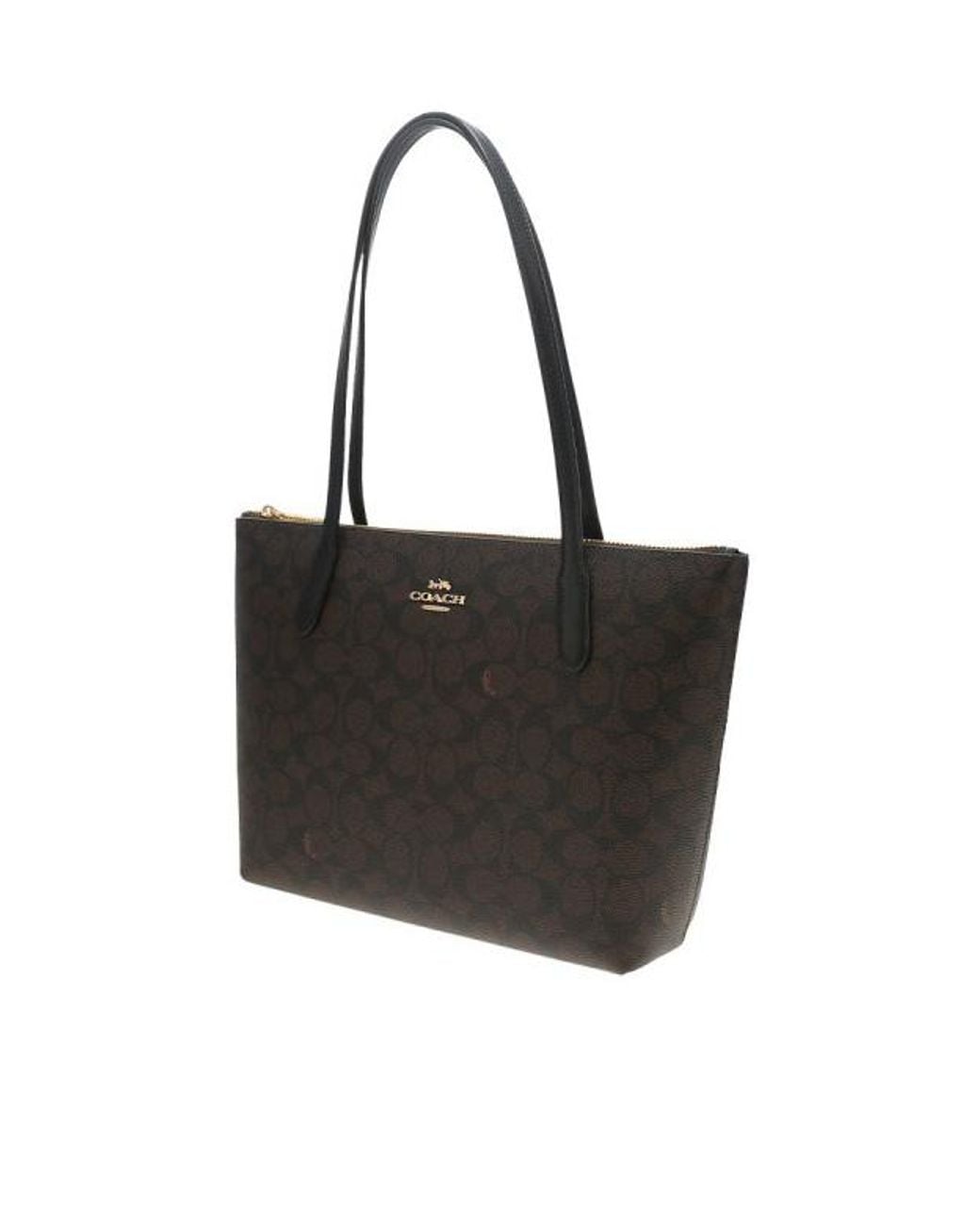 COACH Black Logo Tote Bag