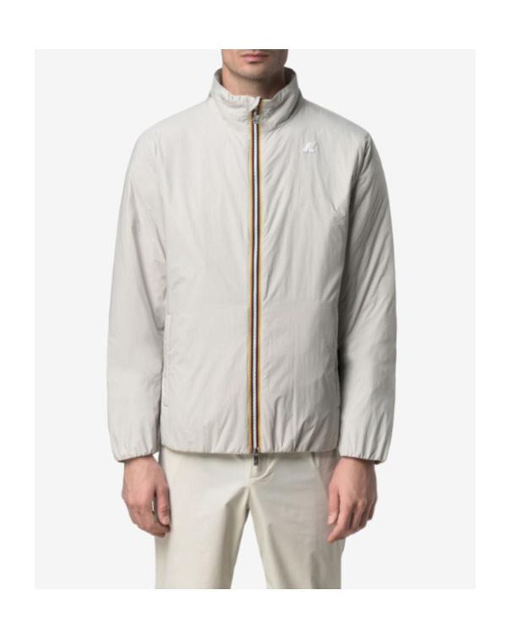 K-Way Gray Zip-Fastening Jacket for men