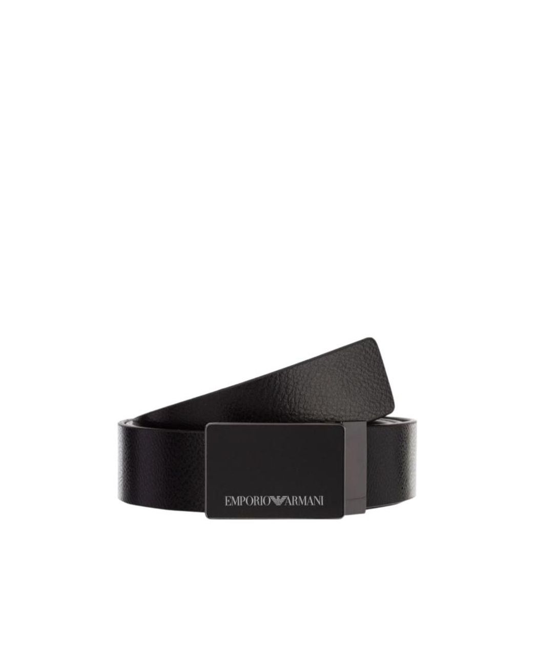 Emporio Armani Multicolor Logo Engraved Buckled Belt for men